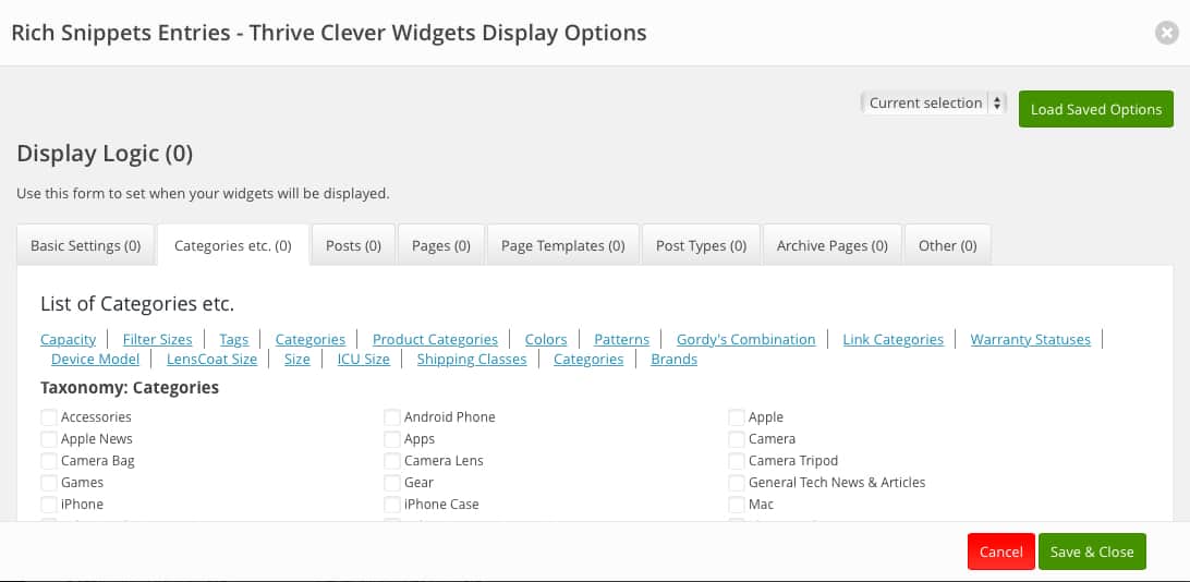 thrive clever widgets