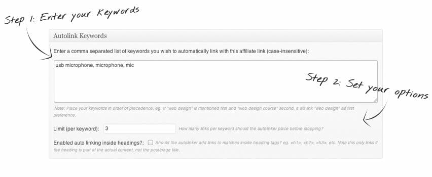 ThirstyAffiliates AutoLinker