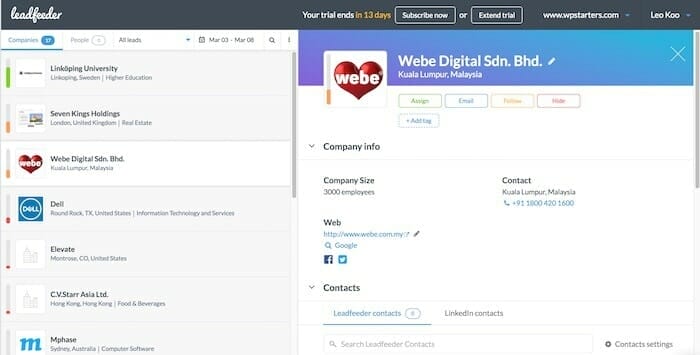Leadworx Review: Leadworx vs Leadfeeder