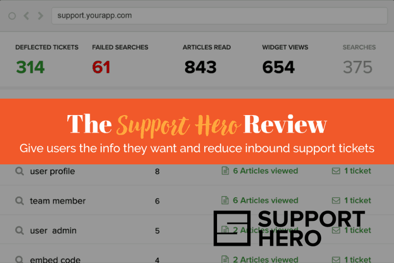 Support Hero Review: Easily Reduce Support Tickets