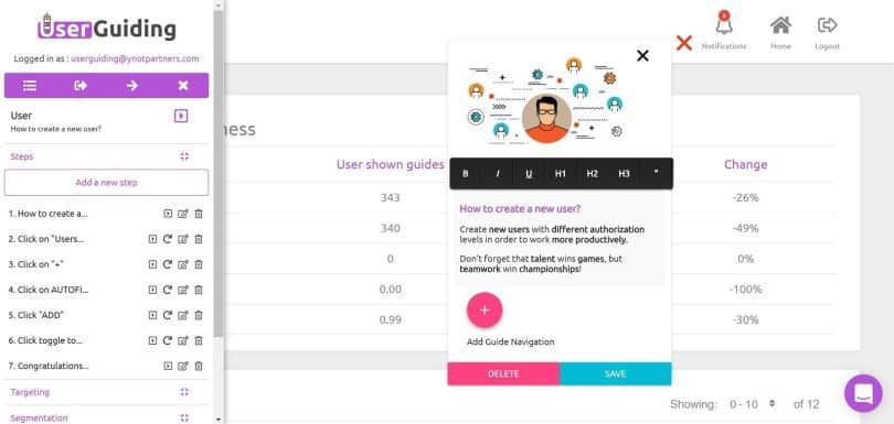 UserGuiding Review: Affordable and Easy User Onboarding