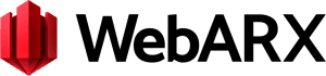 Webarx logo on a dark background.