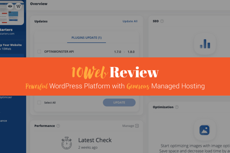 10Web Review: WordPress Platform + Managed WordPress Google Cloud Hosting