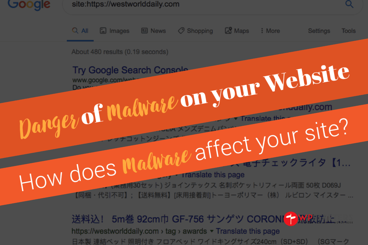 Danger of Malware on your website