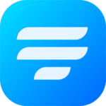 A blue icon with the letter e on it.