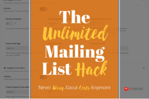 The unlimited mailing list hack.