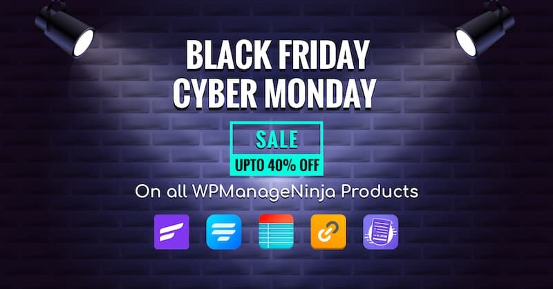 WPManageNinja Black Friday Cyber Monday 2020