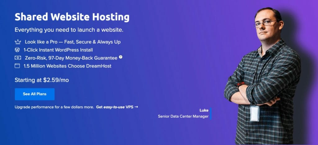 dreamhost shared hosting
