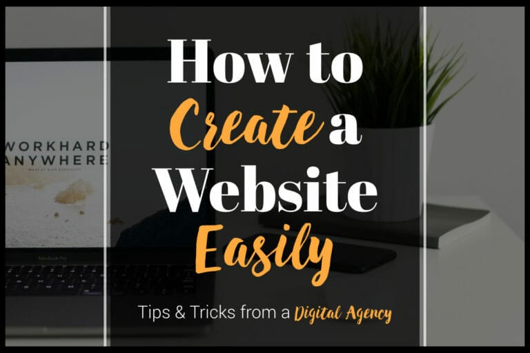 how to create a website, easily