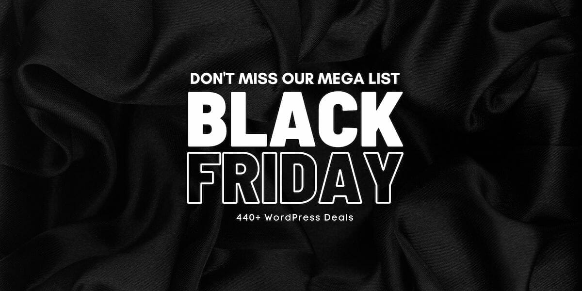 Mega List of WordPress Black Friday Deals 2021
