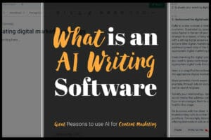 What is an ai writing software?.
